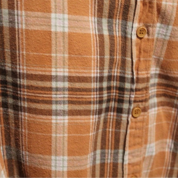 Cotton On Orange Plaid Women's Top - Picture 3 of 8
